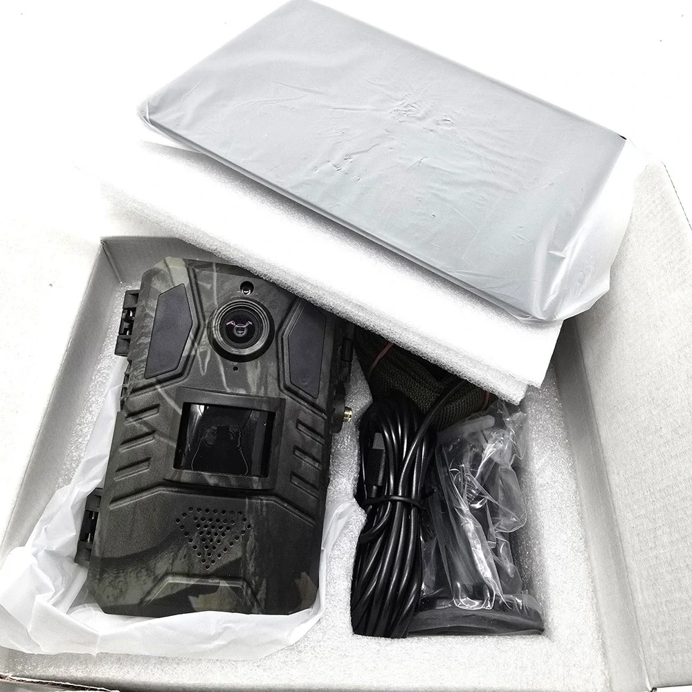 4G Cellular Trail‎ Camera Solar 2K HD Live View Night Vision Motion IP66